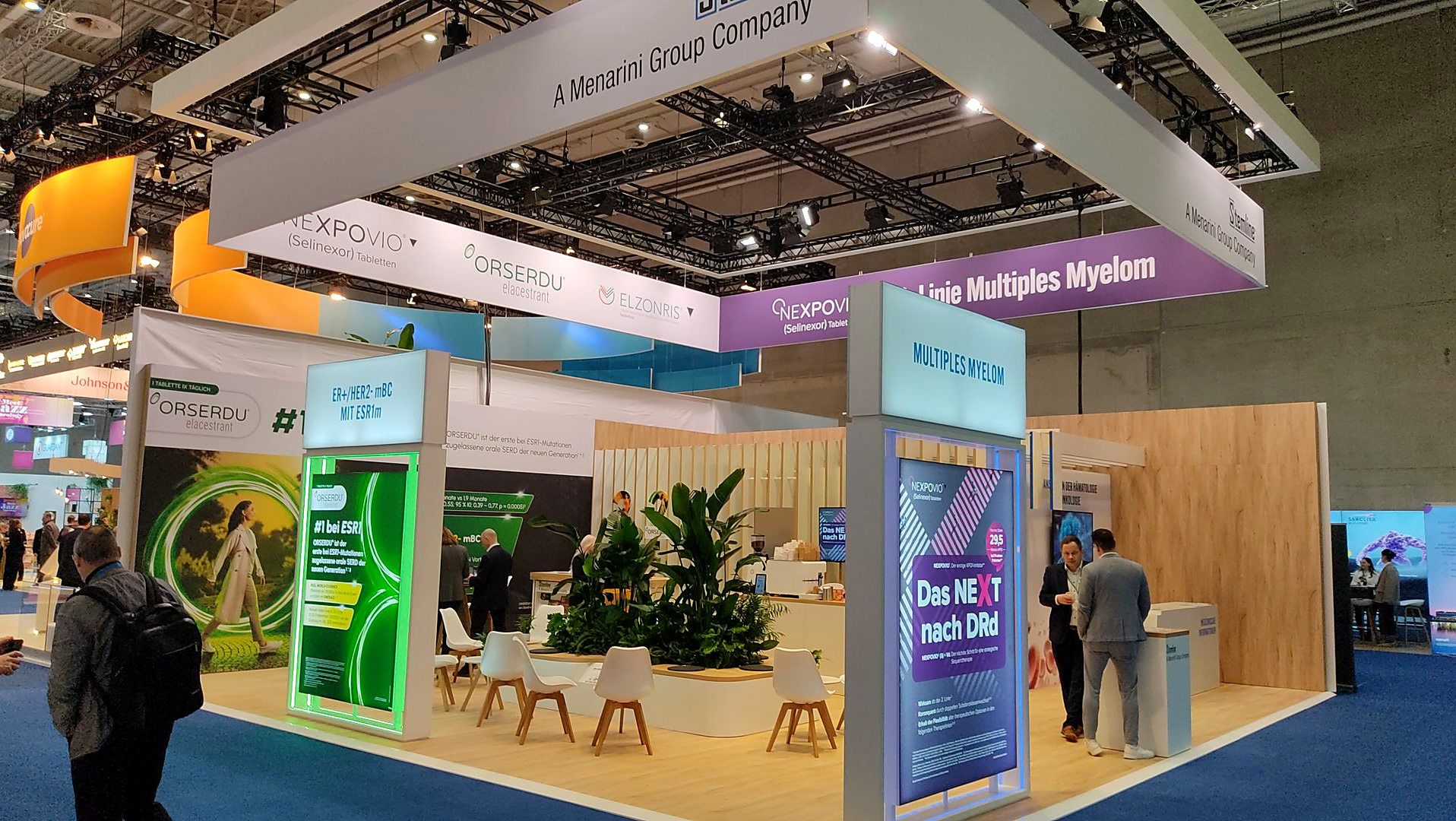 Catering für Eventagenturen – Messestand Menarini